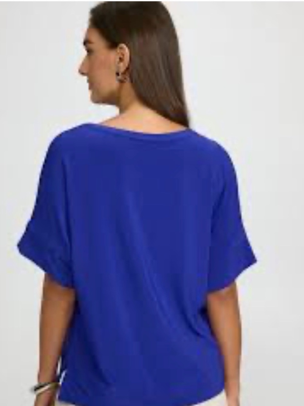 Zara Bright Blue Short Sleeve sweater